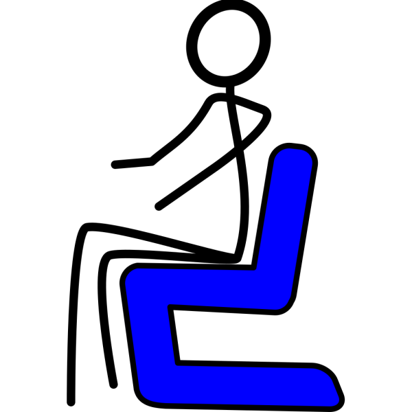 Chair Blue PNG Clip art