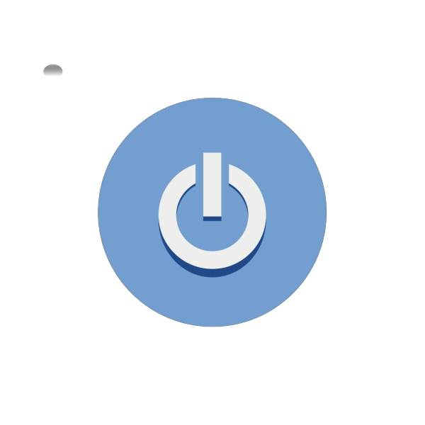 Blue Power Button PNG Clip art
