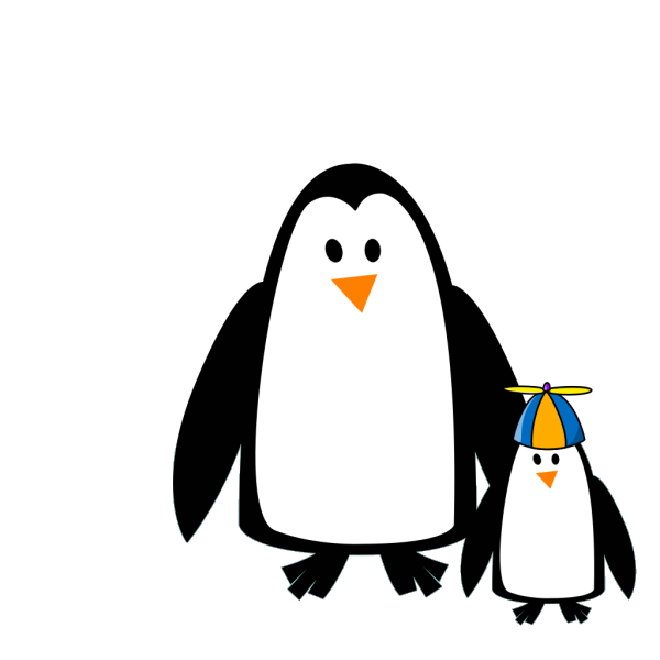 Penguin Mom And Son PNG icons