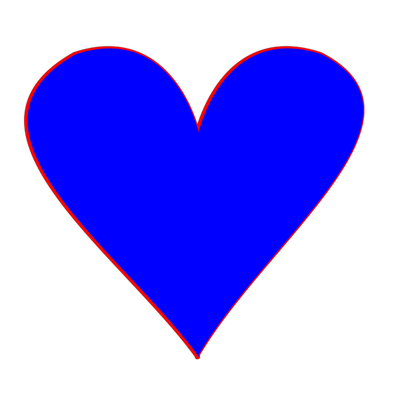 Blue Heart PNG Clip art