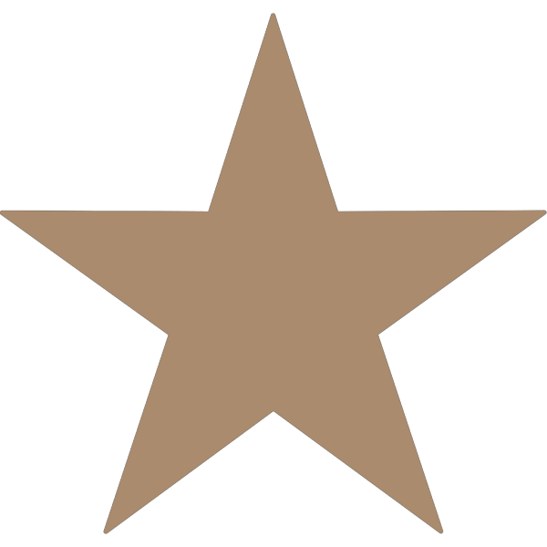 Light Brown Star PNG Clip art