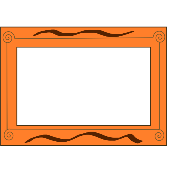 Leafy Frame Brown PNG Clip art