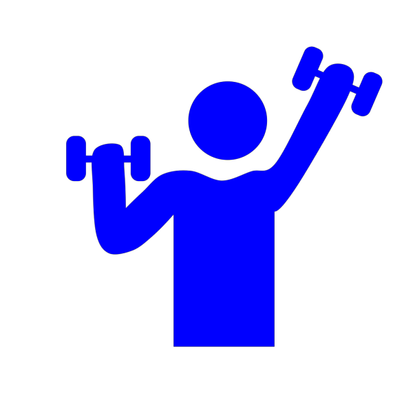 Blue Gym PNG Clip art