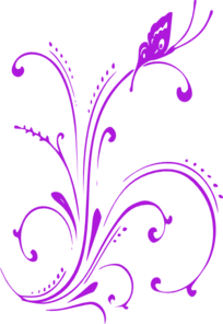 Brown Butterfly Scroll PNG Clip art