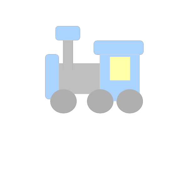 Blue And Gray Train PNG Clip art
