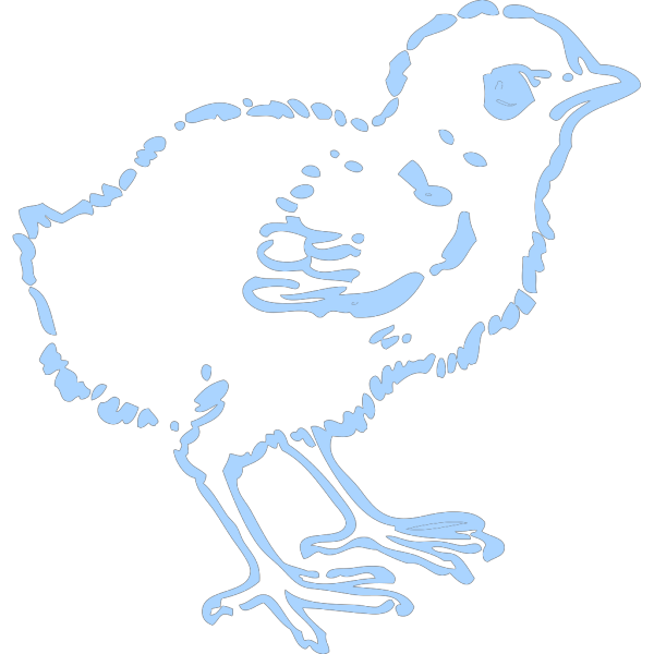 Blue Chick PNG Clip art