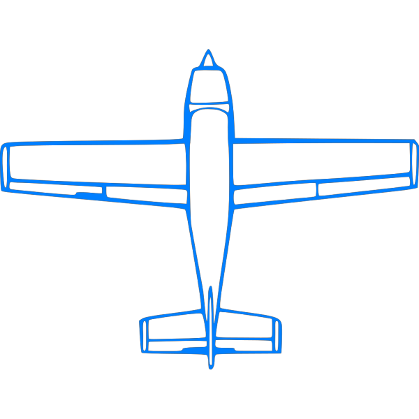 Blue Plane PNG Clip art