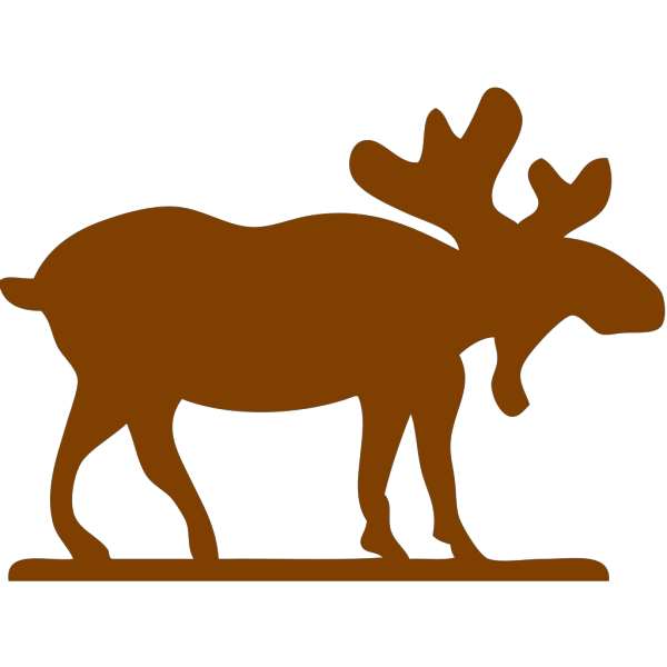 Big Brown Moose PNG Clip art