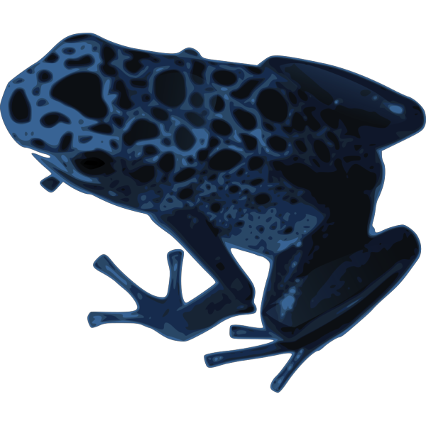 Blue Frog PNG Clip art