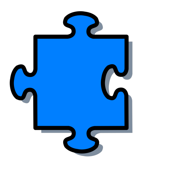 Light Blue Jigsaw PNG Clip art
