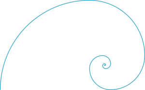 Fibonacci Spiral Blue/purple PNG Clip art