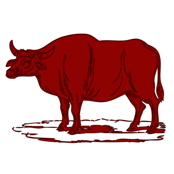 Red Brown Cow PNG Clip art