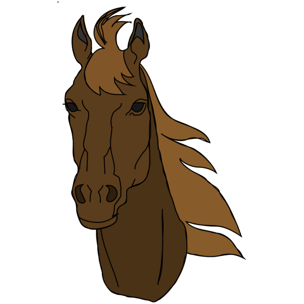 Brown Cartoon Horse PNG Clip art