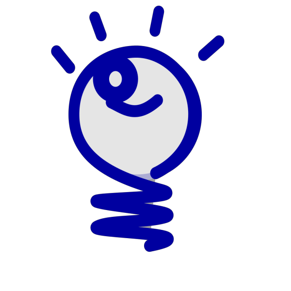 Blue Bulb PNG Clip art