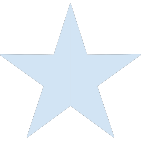 Light Blue Star PNG Clip art