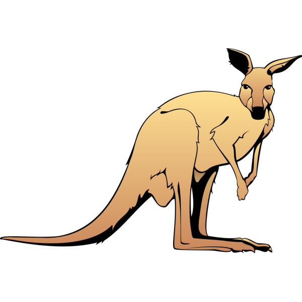Brown Kangaroo PNG Clip art