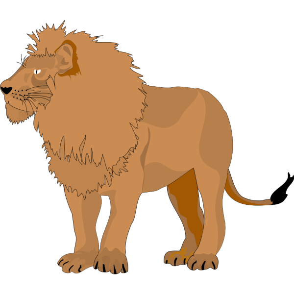 Brown Lion PNG Clip art