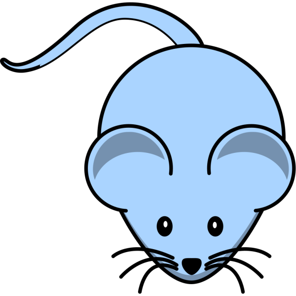 Light Blue Mouse PNG Clip art