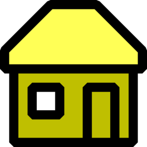 Yellow Home Button PNG Clip art