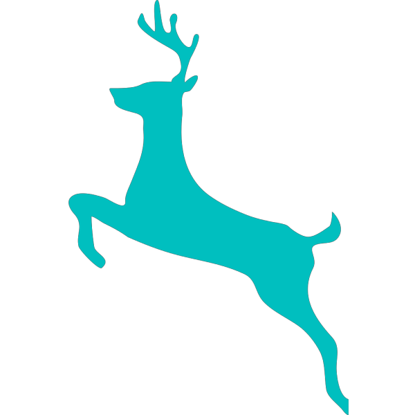 Blue Deer PNG Clip art