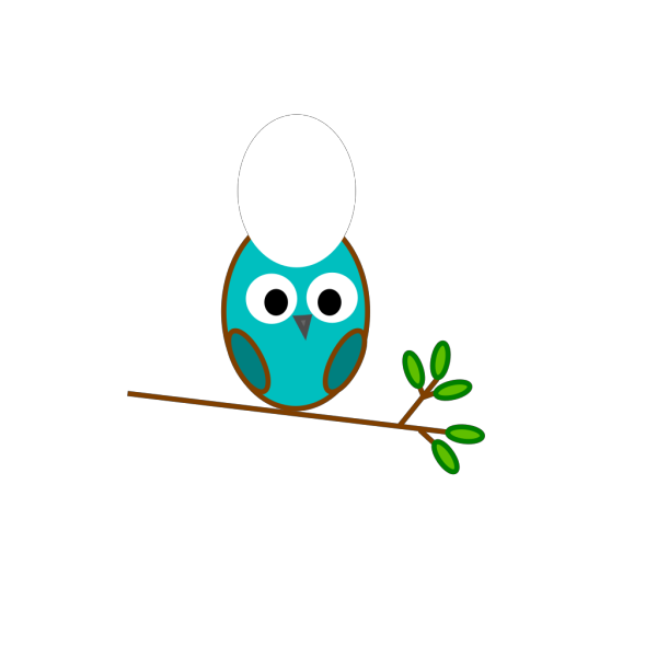 Baby Blue Owl PNG Clip art