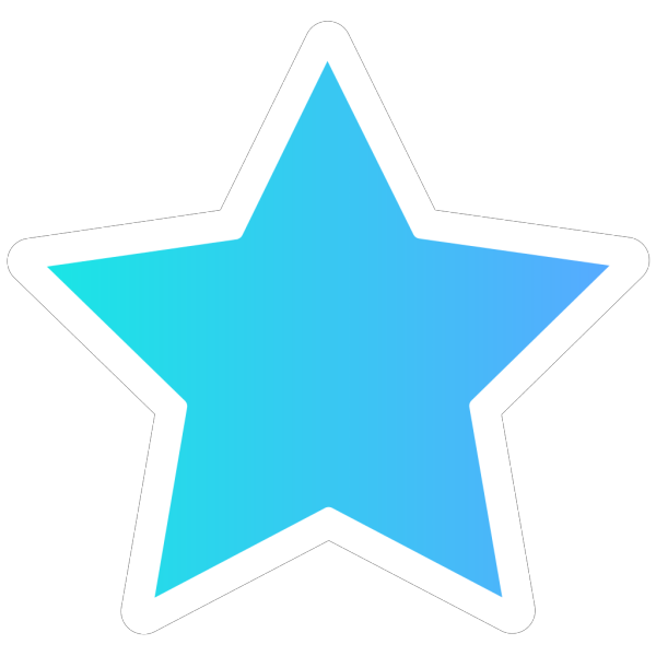 White Blue Star PNG Clip art