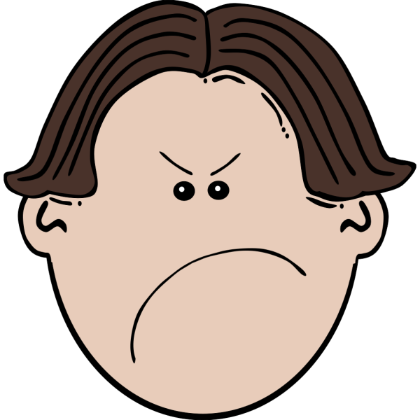 Angry Brown Boy PNG Clip art