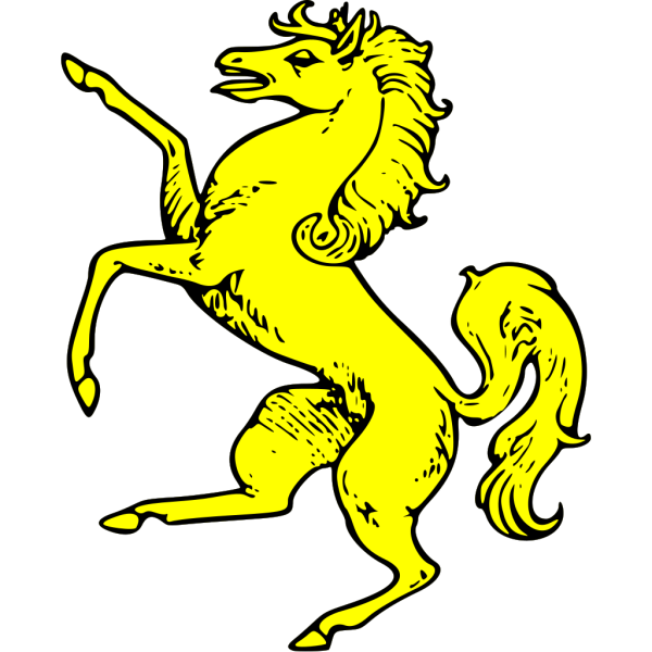 Gold Horse Symbol PNG Clip art