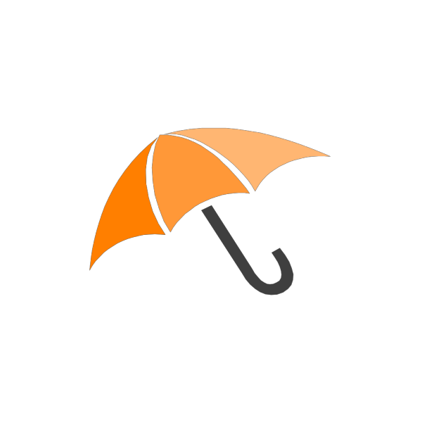 Orange Umbrella PNG Clip art