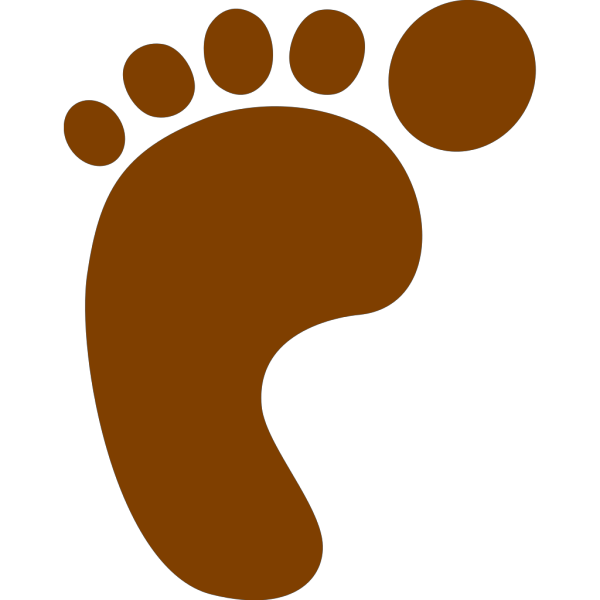 Brown Foot PNG Clip art