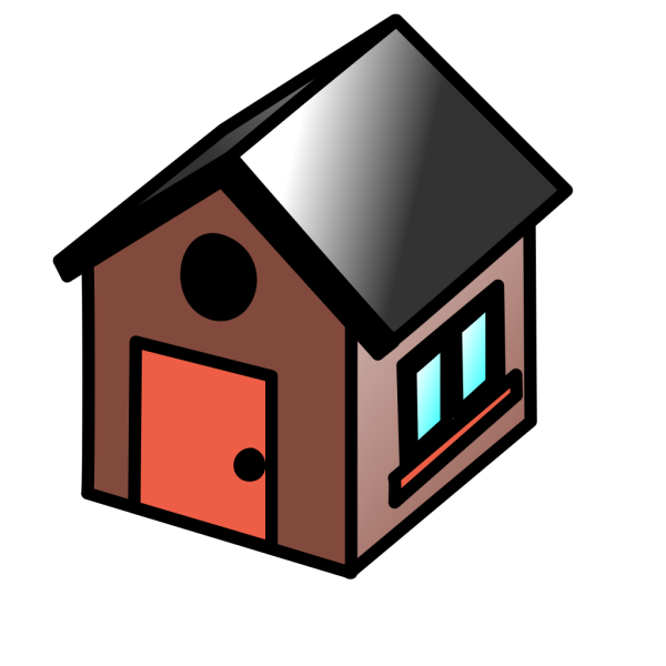 Brown House PNG Clip art