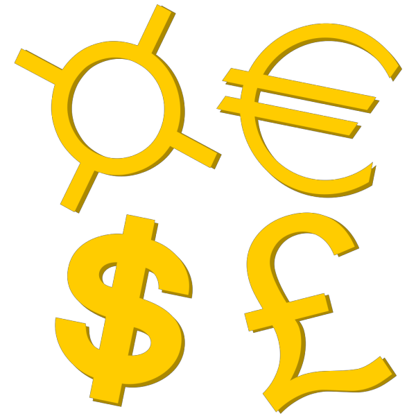Currency Button PNG Clip art