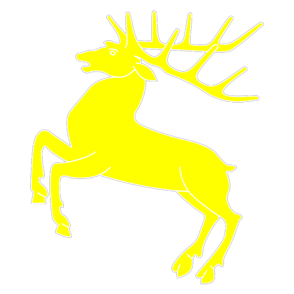 Yellow Deer PNG Clip art