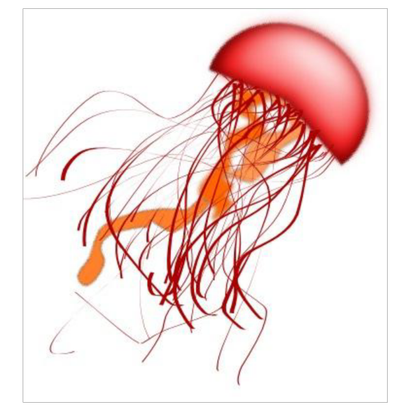 Red Jellyfish PNG Clip art