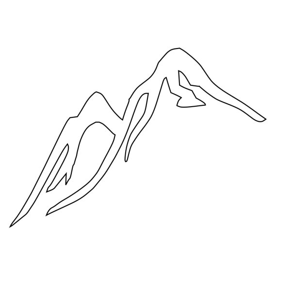 Brown Mountain Peaks PNG Clip art