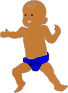 Baby Boy Brown Hair PNG Clip art
