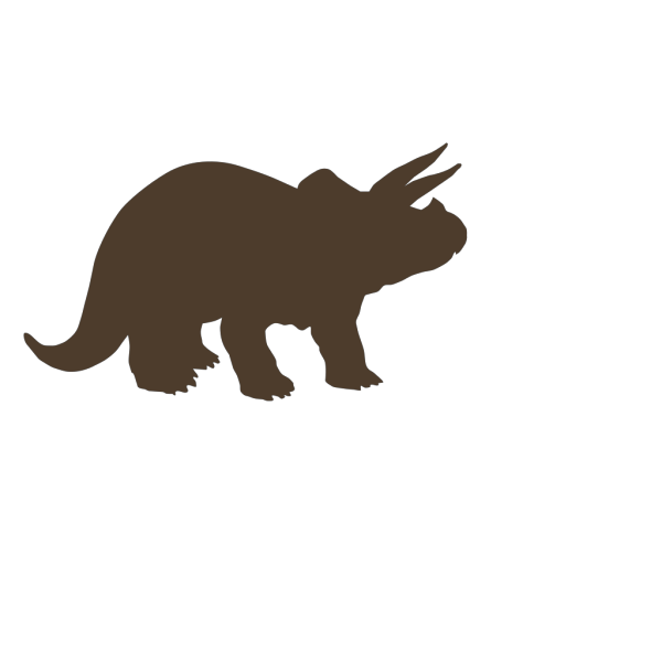 Brown Triceratops PNG Clip art