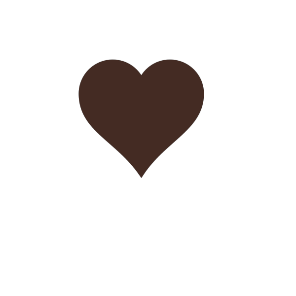 Brown Heart PNG Clip art
