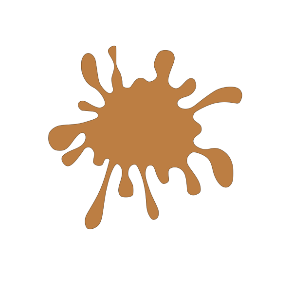 Dark Brown Splat PNG Clip art