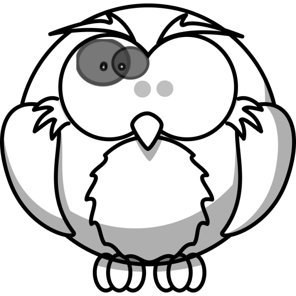 Large Eye Owl PNG Clip art