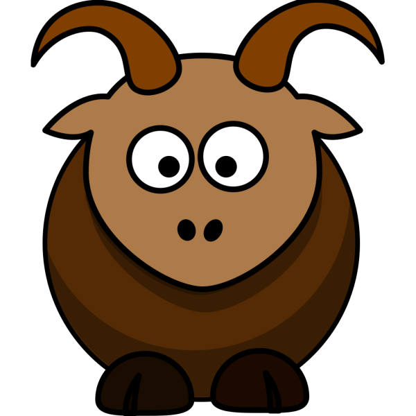 Brown Goat PNG Clip art