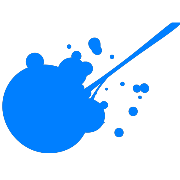 Blue Paint Splatter PNG Clip art