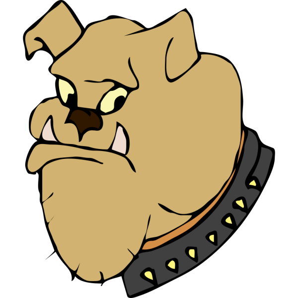 Cartoon Bulldog Head PNG Clip art