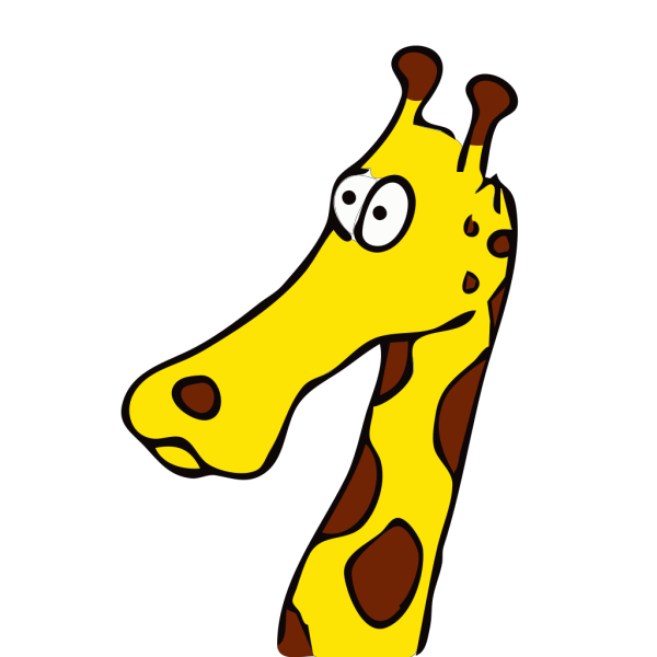 Cartoon Giraffe Head PNG Clip art