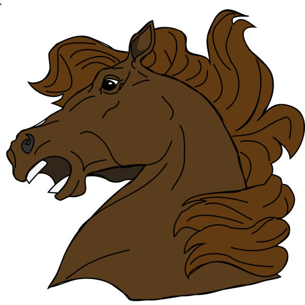 Angry Horse PNG Clip art