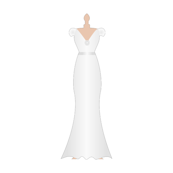 White Dress PNG Clip art
