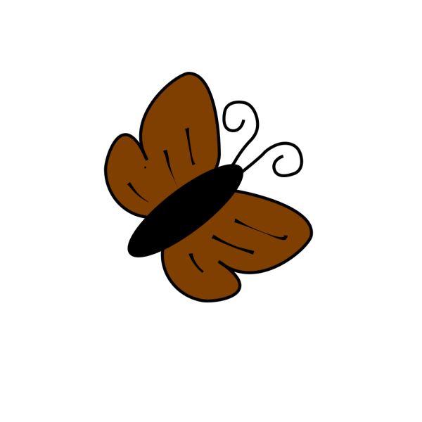 Brown Butterfly PNG Clip art