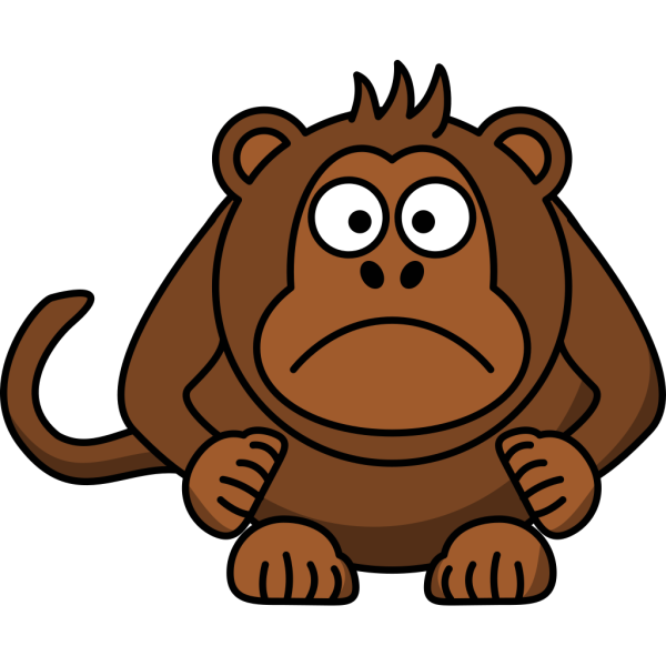 Sad Monkey PNG Clip art