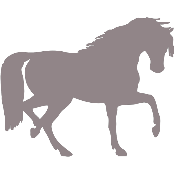 Grey Horse PNG Clip art