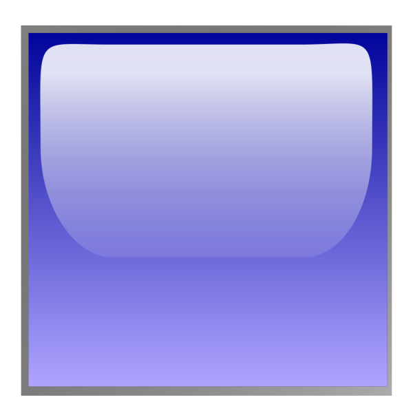 Square Blue Button PNG Clip art